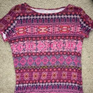 Pink Patterned Shirt